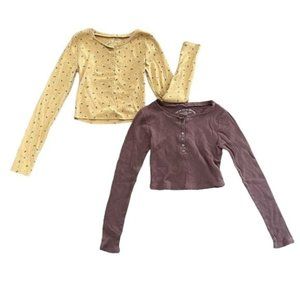 Aeropostale Aero OG Collection Shrunken Tee Set of 2 Size Med